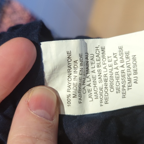 Navy Blue Patterned Summer Dress - Picture 7 of 7